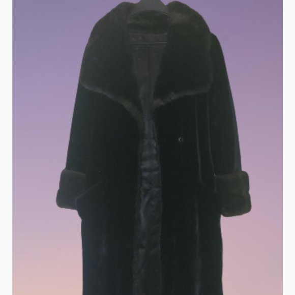 Dark Brown Fur Over Coat - Picture 1 of 7